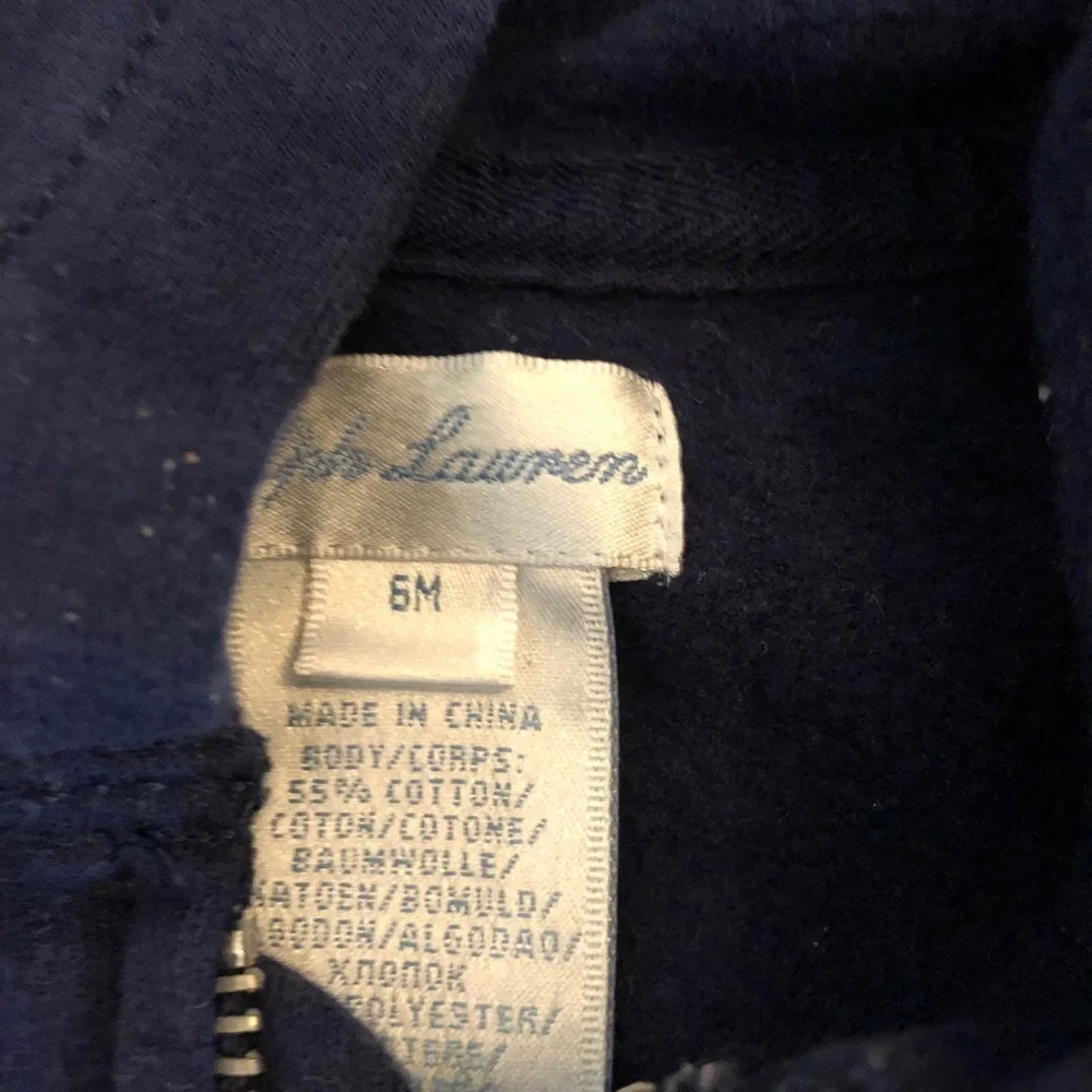 Adorable 6 month hoodie sweatshirt Ralph Lauren